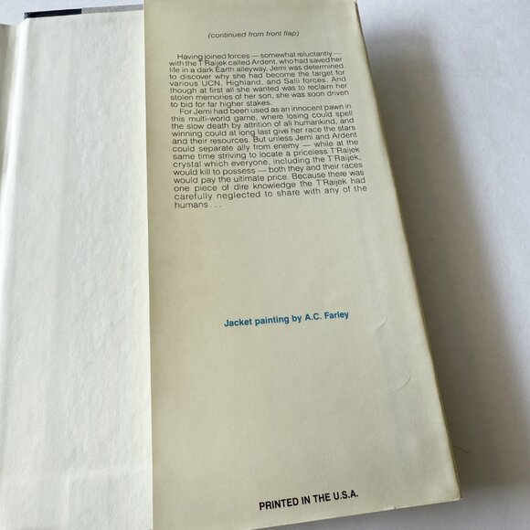 The Crystal Memory by Stephen Leigh Vintage Sci Fi Hardcover - Picture 3 of 5